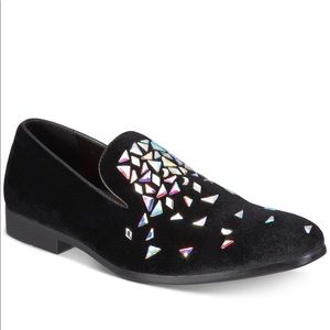 Tallia Orange Mens Tobio Fabric Round Toe Slip On Shoes